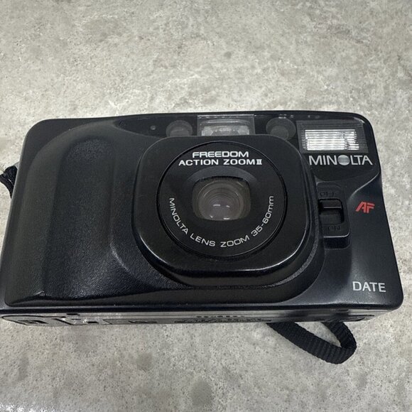 Minolta Freedom Action Zoom II AF Point & Shoot 35mm Film Camera w Zoom. Works! - Picture 5 of 7